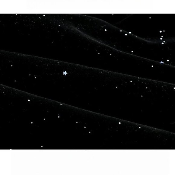 Midnight Muse Velvet Gown - Black A-Line Party & Birthday Dress, Fall/Winter - Picture 9 of 9